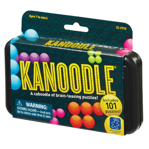 Educational Insights Kanoodle 3D Brain Teaser Puzzle for Ages 7+ Brain Games for Kids and Adults, Travel Games, Stocking Stuffers for Kids, Teens and Adults