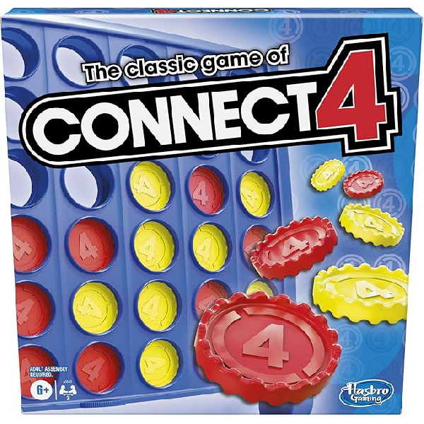 Hasbro Gaming Connect 4 Classic Grid,4 in a Row Game,Strategy Board Games for Kids,2 Player .for Family and Kids,Ages 6 and Up