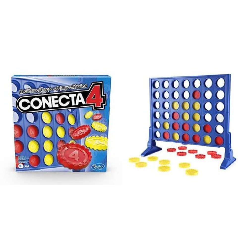 Hasbro Gaming The Classic Connect 4 Game, 2 Player Strategy Board Game, Kids Toys for Boys and Girls Ages 6, 4 Online, Family Fun