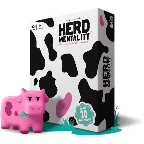 Herd Mentality: Udderly Hilarious Board Game | Easy Setup & Play | Loved by Millions of Families & Friends | Perfect for 4-20 Players