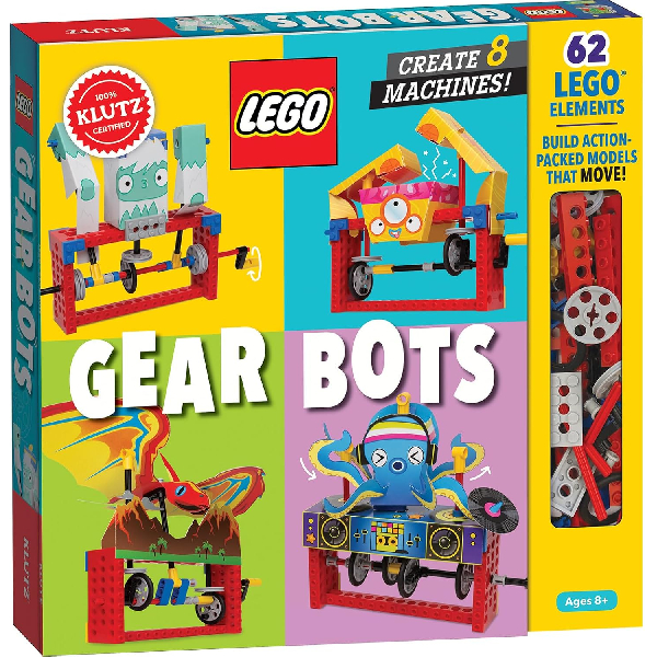 Klutz Lego Gear Bots Science/STEM Activity Kit for 8-12 years