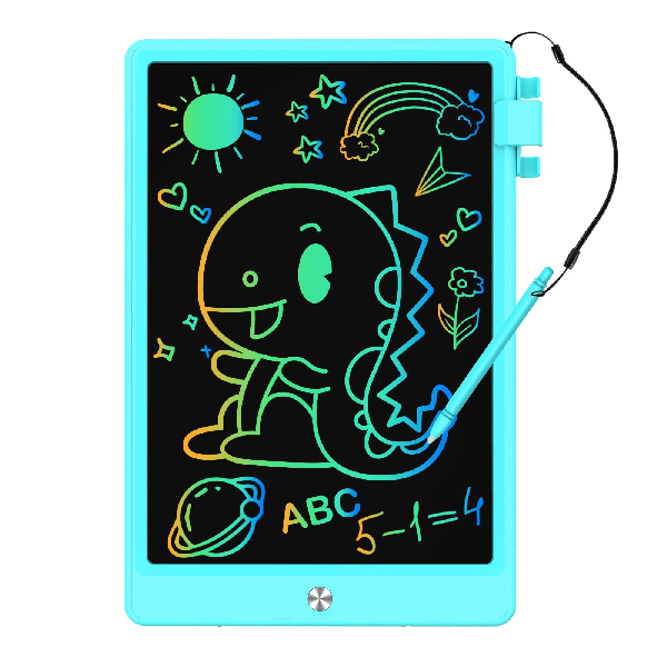 KOKODI LCD Writing Tablet, 10 Inch Colorful Toddler Doodle Board Drawing Tablet, Erasable Reusable Electronic Drawing Pads, Educational and Learning Toy for 3-6 Years Old Boy and Girls