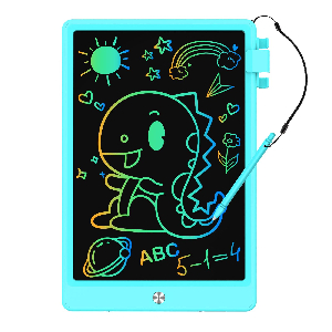 KOKODI LCD Writing Tablet, 10 Inch Colorful Toddler Doodle Board Drawing Tablet, Erasable Reusable Electronic Drawing Pads, Educational and Learning Toy for 3-6 Years Old Boy and Girls