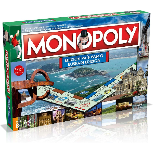 Monopoly Board Games - Basque Country/Basque Edition: 2-6 Players, Childrens and Adult Games, Perfect Gift, Ideal for Game Nights, From 8+ Years