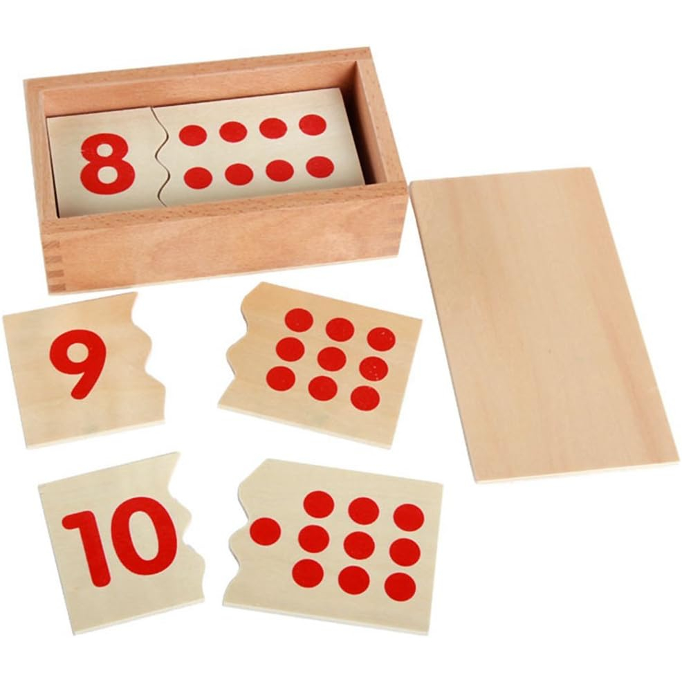 Montessori USA Montessori Math Materials Number Puzzle 1-10 for Preschool Early Learning Tool