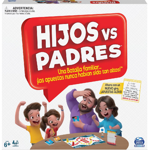 BOARD GAMES - CHILDREN AGAINST PARENTS - Questions & Questions Game for Kids & Families - 2 - 6 Players - 6065093 - Board Games Kids 6+