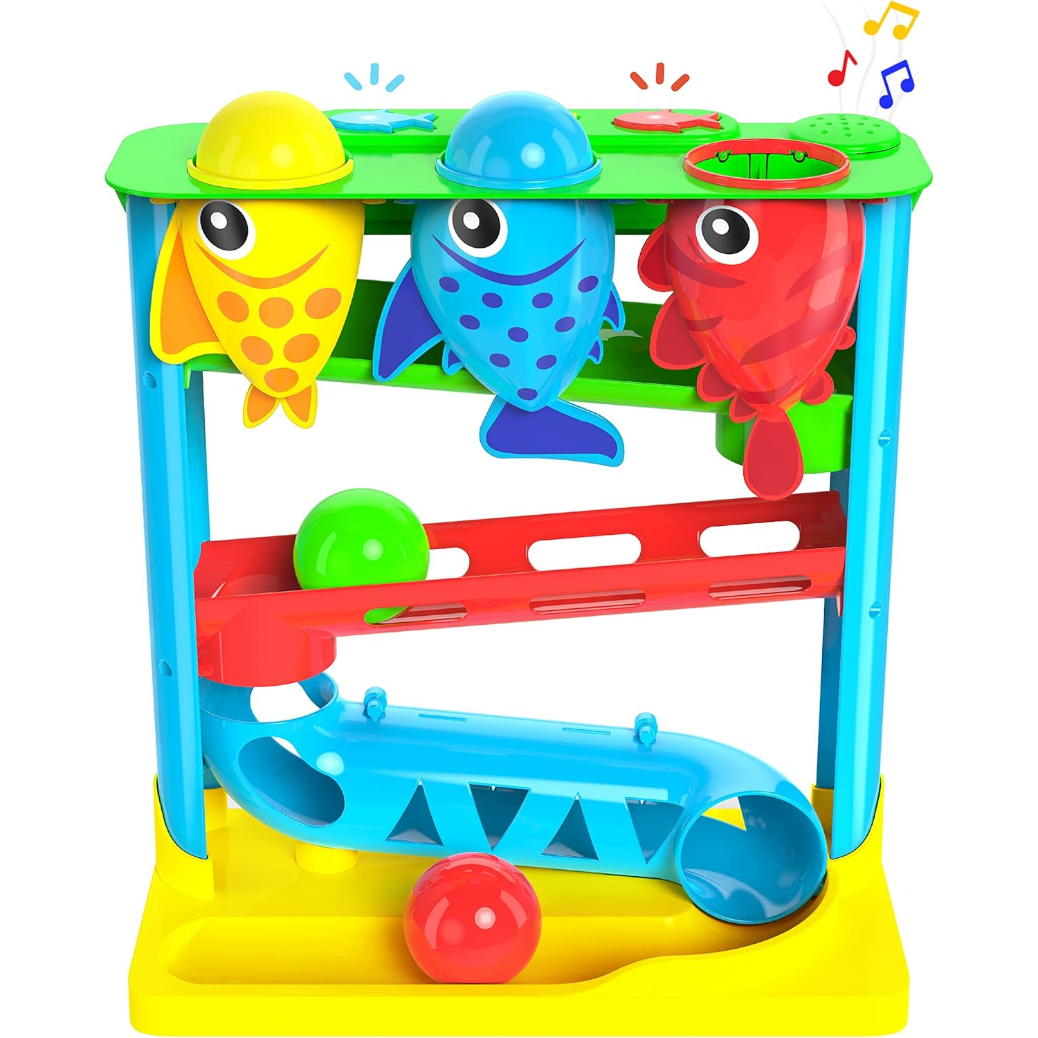 Move2Play, Feed The Fish | Interactive Baby & Toddler Toy | 1, 2+ Year Old Christmas Gift & Birthday Present | Boys & Girls Baby Ages 6, 7, 8, 9, 10, 12, 18, 24+ Months Old