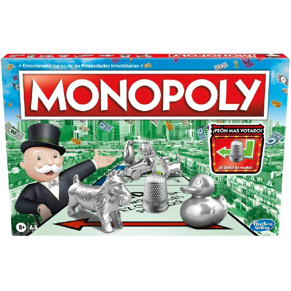 EXCITING GAME OF REAL ESTATE PROPERTIES. Its a staple for family game nights! Players buy, sell, dream and prepare their way to riches with gameplay Monopoly PLAYERS BUY, SELL AND EXCHANGE TO WIN. Theres a new tycoon in town! Buy all neighborhoods, sell