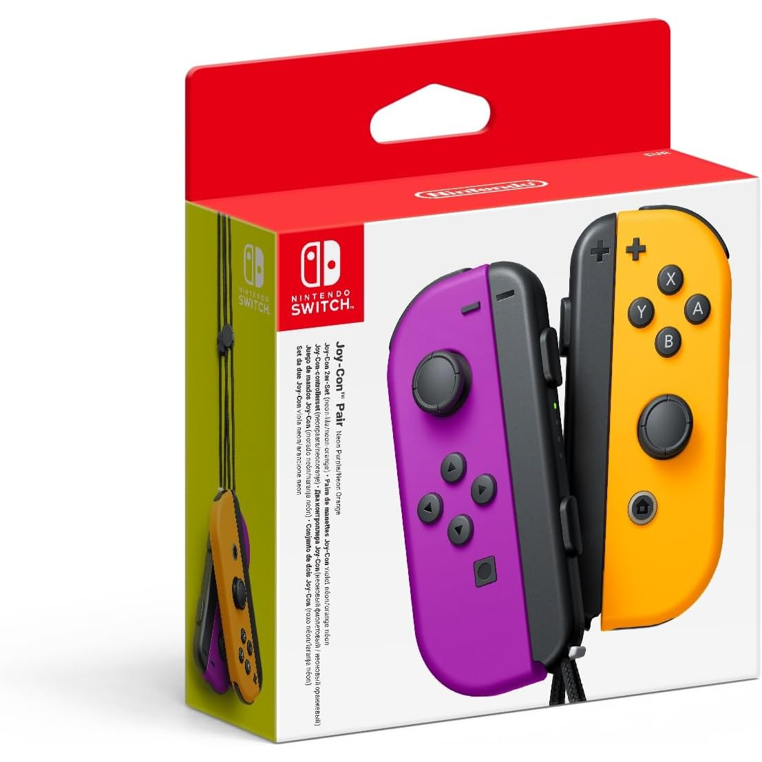 Nintendo Joy-Con (set Izda/Dcha) Morado Neón/Naranja Neón