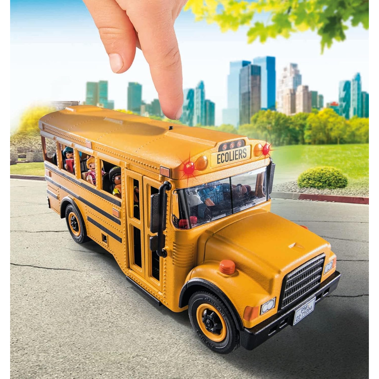 Playmobil School Bus with Accessories and 4 Figures