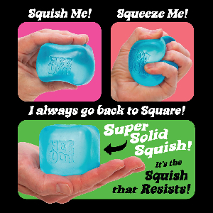 Schylling NeeDoh Nice Cube - Sensory Squeeze Toy with Super Solid Squish - 2.25 Cube - Color May Vary (Pack of 1)