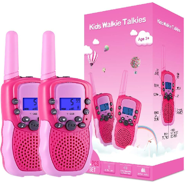 Selieve Toys for 3-12 Year Old Girls Boys, Walkie Talkies for Kids 22 Channels 2 Way Radio Toy with Backlit LCD Flashlight, 3 Miles Range for Outside, Camping, Hiking