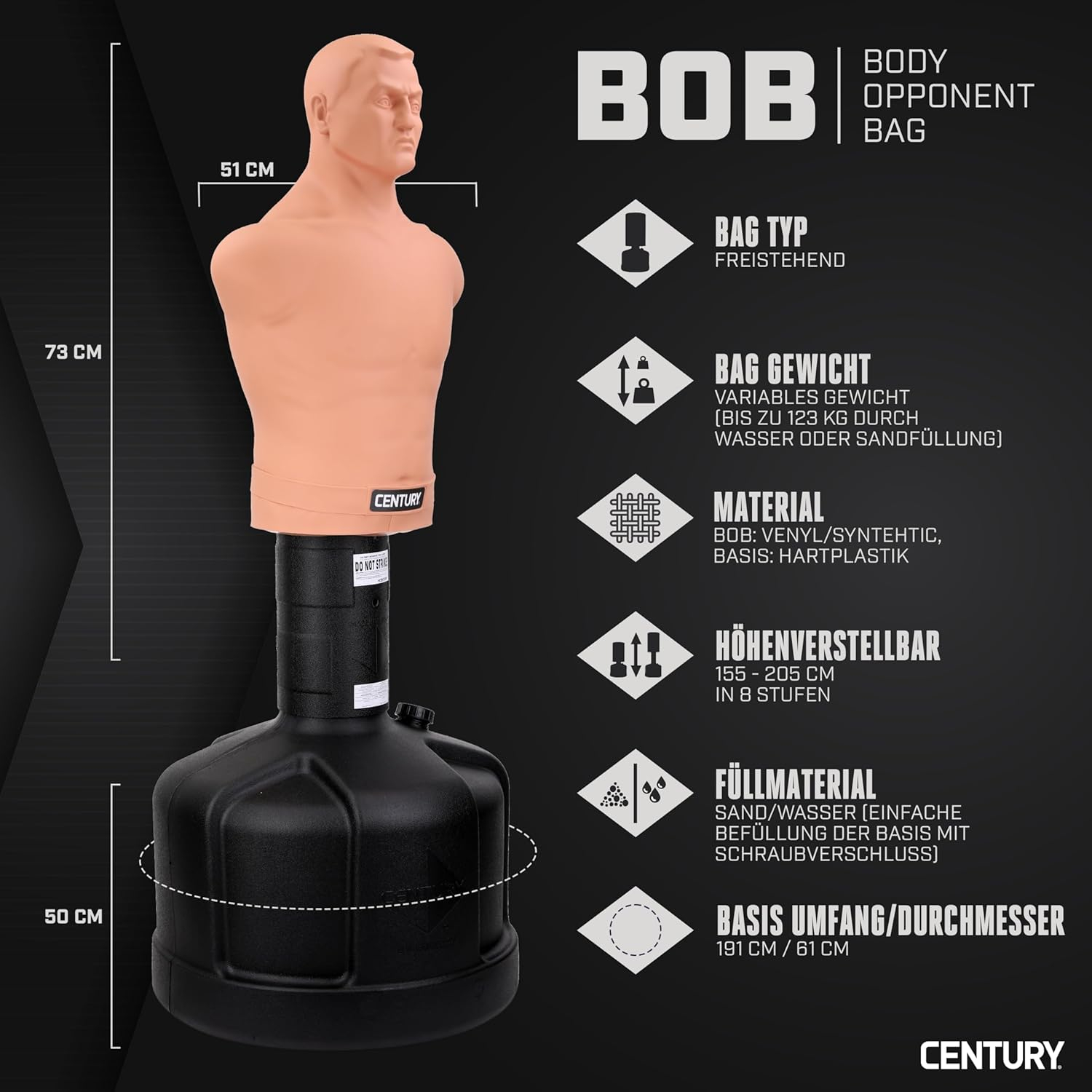 The Man of your Dreams Century BOB Punching Bags