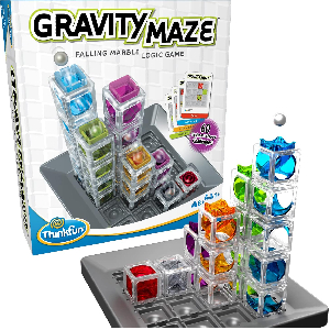 ThinkFun Gravity Maze Marble Run Brain Game and STEM Toy - Award-Winning Educational Toy for Kids 8+ | Spatial Reasoning Skill Development | Engineering and Building Game | 60 Logic Puzzles