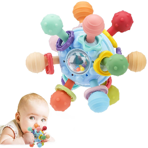 TOHIBEE Baby Montessori Sensory Toys for 0-6 6-12 Months, Baby Teether Teething Toys for Babies 0 3 6 9 12 18 Months, Newborn Infant Learning Developmental Toys Gifts for 1 2 Year Old Boys Girls